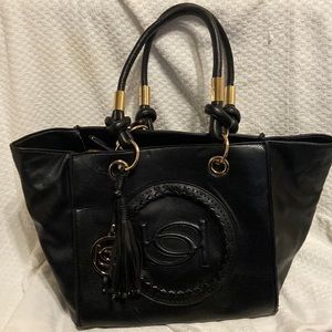 Bebe large faux leather tote